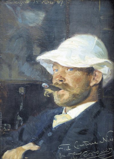 Porträt des Malers Thorvald Niss von Peder Severin Krøyer